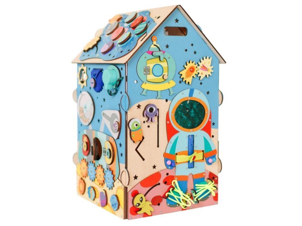 Svítící activity board domeček - Ve vesmíru1 