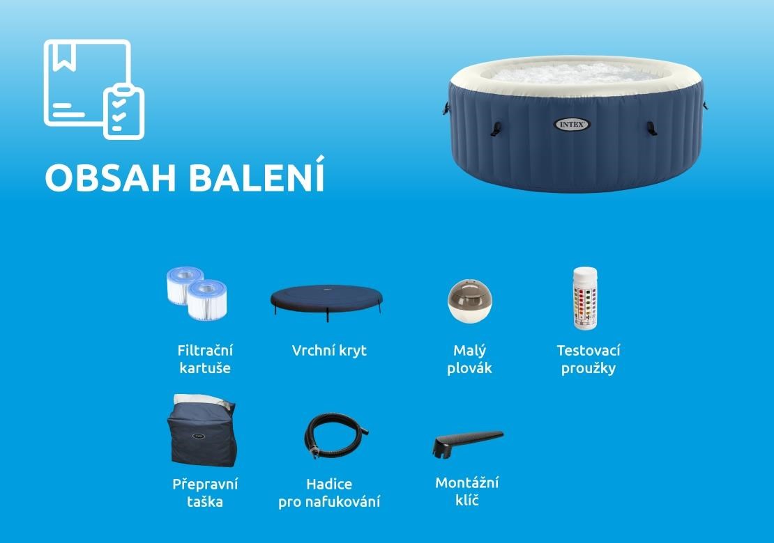 Marimex vířivý bazén Pure Spa - Bubble HWS,  modrý5 