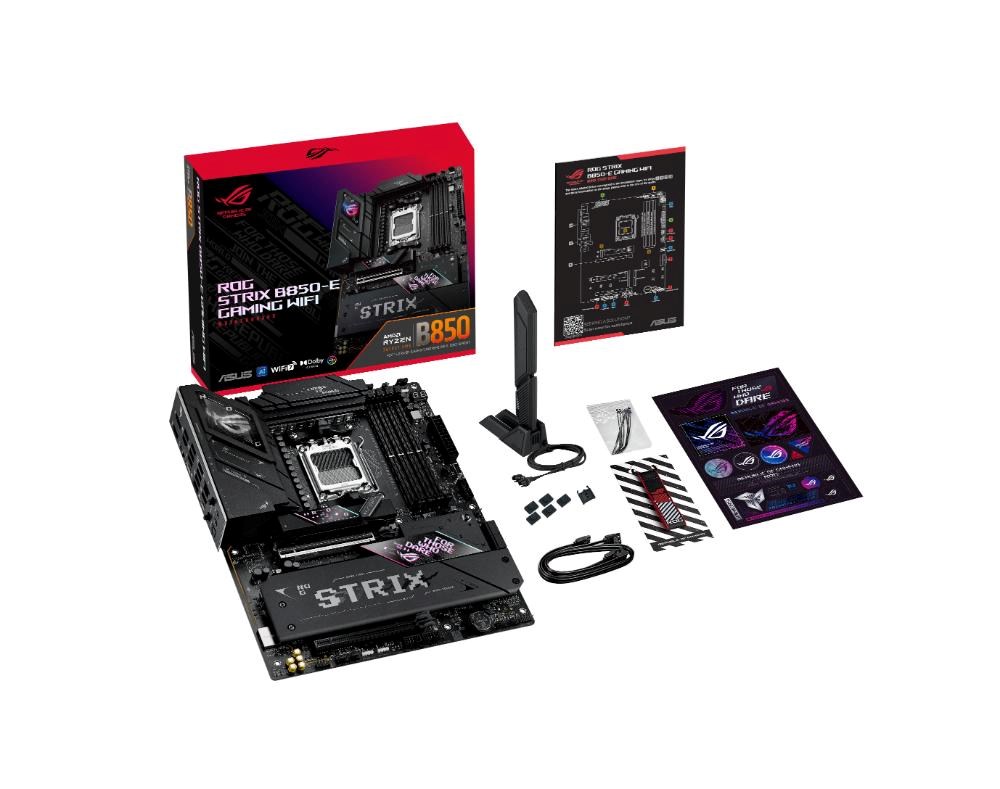 ASUS MB Sc AM5 ROG STRIX B850-E GAMING WIFI,  AMD B850,  4xDDR5,  1xUSB4,  1xDP,  1xHDMI,  WiFi,  ATX6 