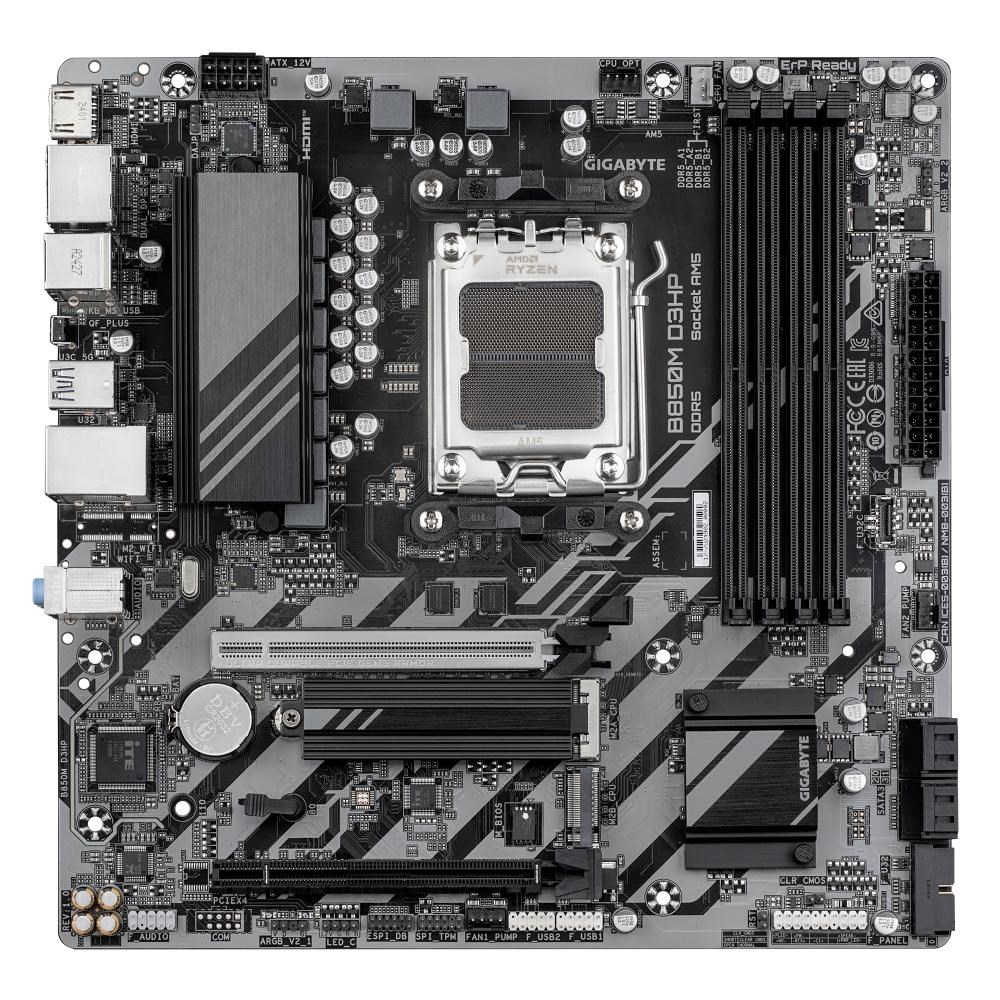 GIGABYTE MB Sc AM5 B850M D3HP,  AMD B850,  4xDDR5,  2xDP,  1xHDMI,  mATX1 
