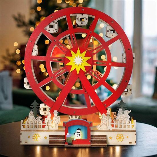 BAZAR - Solight LED vánoční kolotoč, otáčející se, 7x LED, 30cm, 2x AA - poškozený obal5 