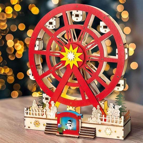 BAZAR - Solight LED vánoční kolotoč, otáčející se, 7x LED, 30cm, 2x AA - poškozený obal0 