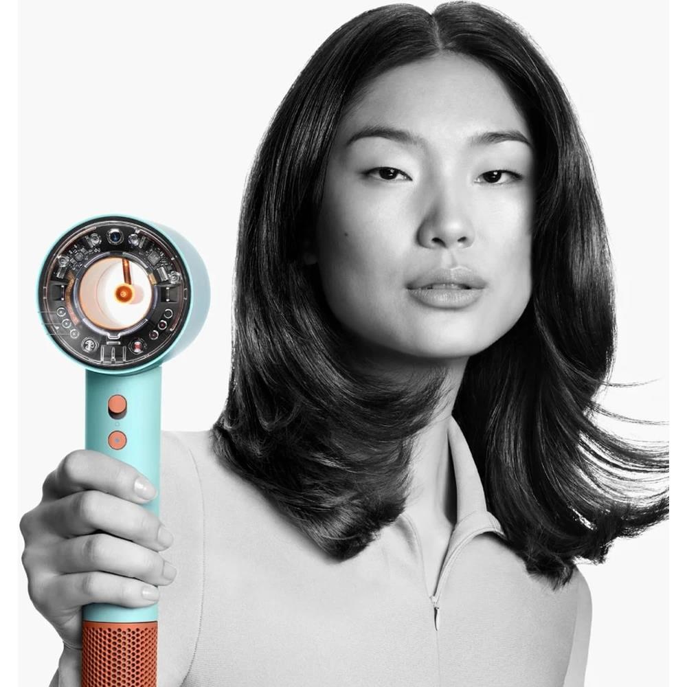Dyson Supersonic Nural HD16 fén na vlasy, 1600 W, 3 rychlosti, 4 teploty, patina/topaz2 