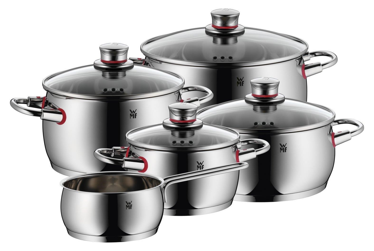 WMF Quality One sada hrnců,  nerezová ocel,  lze mýt v myčce,  5 kusů6 