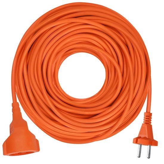 Solight 1z pohyblivý přívod - spojka,  30m,  2 x 1, 5mm2,  oranžová0 