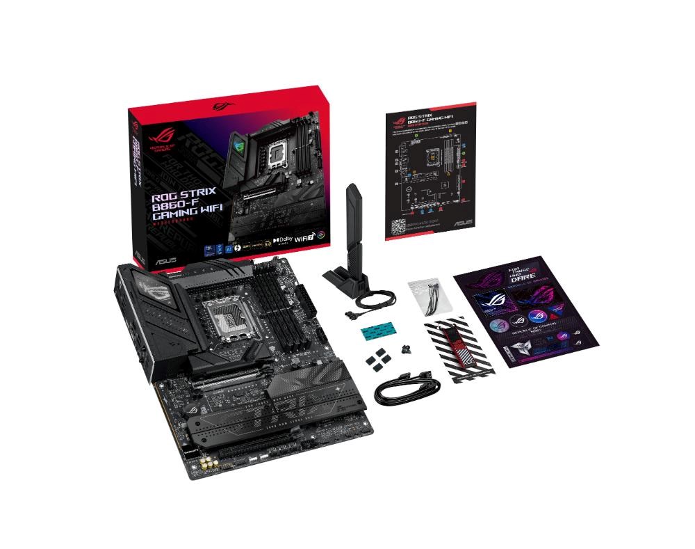 ASUS MB Sc LGA1851 ROG STRIX B860-F GAMING WIFI,  Intel B860,  4xDDR5,  1xThunderbolt,  1xDP,  1xHDMI,  WiFi,  ATX1 
