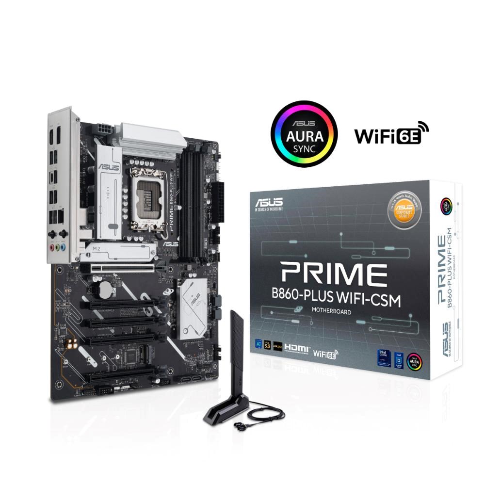 ASUS MB Sc LGA1851 PRIME B860-PLUS WIFI,  Intel B860,  4xDDR5,  1xDP,  1xHDMI,  WiFi,  ATX0 