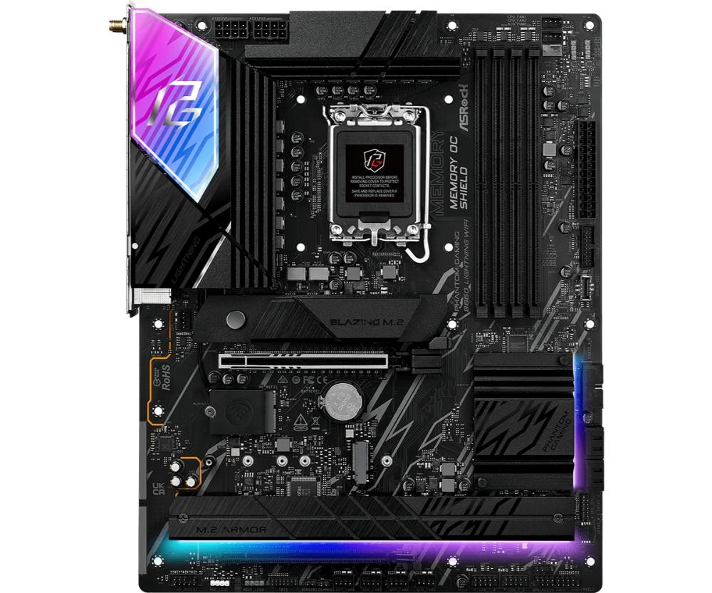 ASRock MB Sc LGA1851 B860 Lightning WiFi, Intel B860, 4xDDR5, 1xThunderbolt, 1xDP, 1xHDMI, WiFi, ATX1 