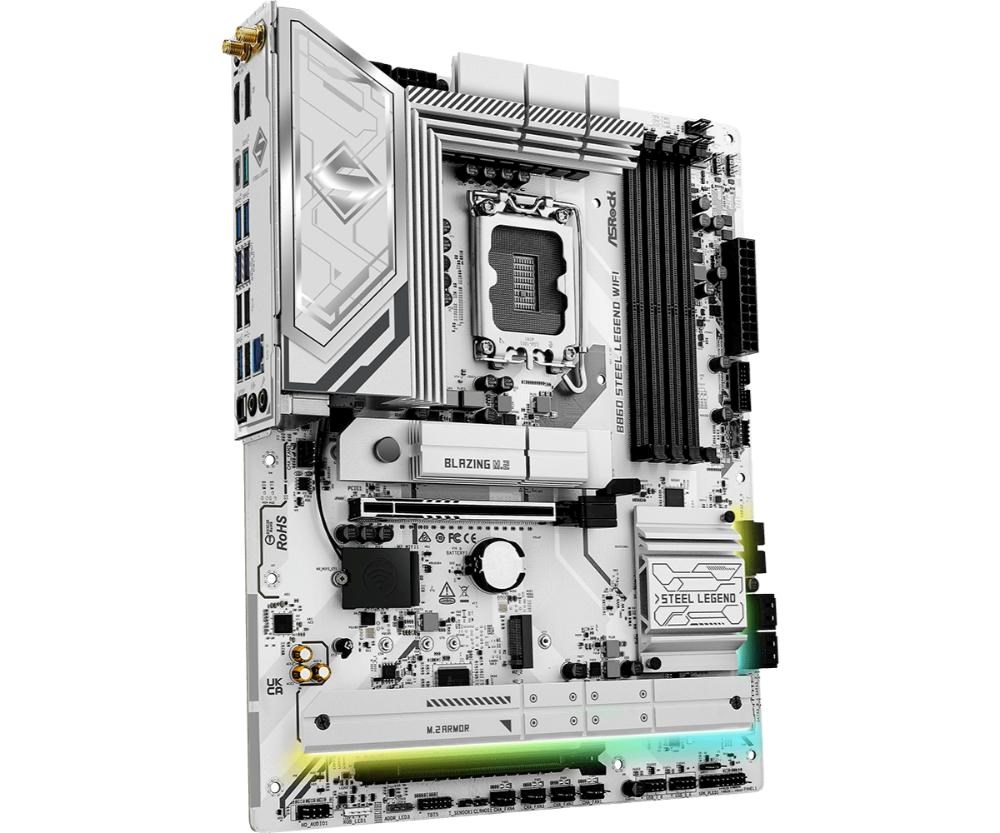 ASRock MB Sc LGA1851 B860 Steel Legend WiFi,  Intel B860,  4xDDR5,  1xThunderbolt,  1xDP,  1xHDMI,  WiFi,  ATX2 