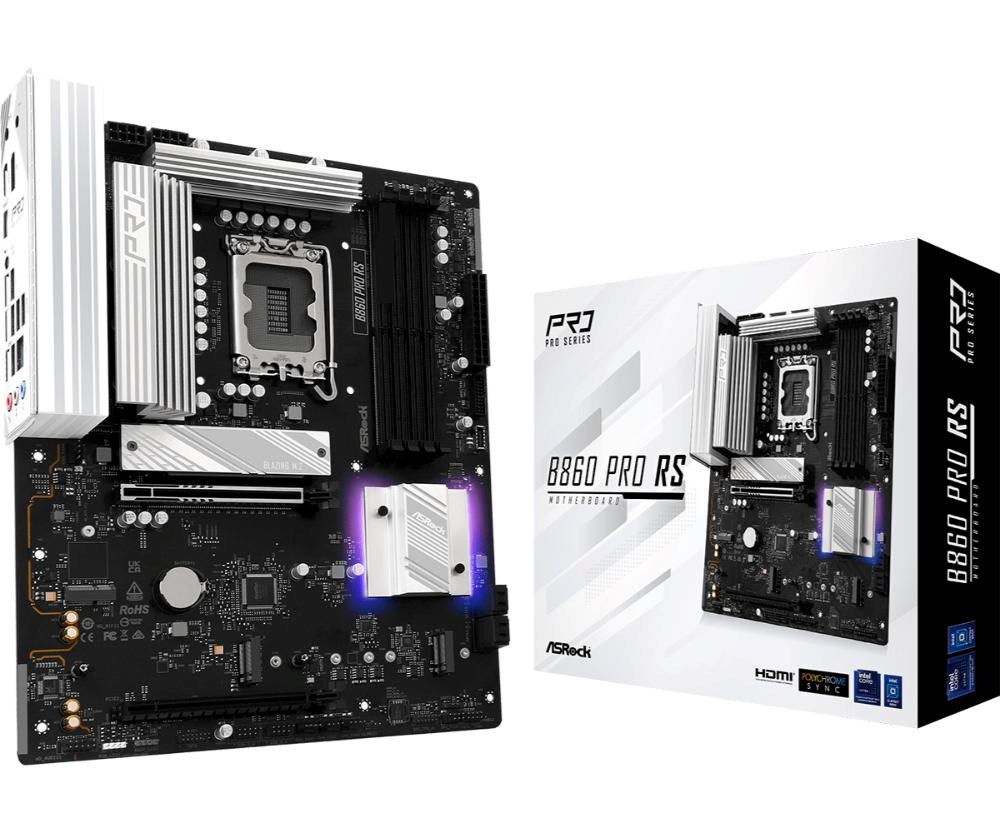 ASRock MB Sc LGA1851 B860 PRO RS,  Intel B860,  4xDDR5,  1xDP,  1xHDMI,  ATX0 