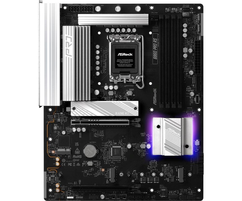 ASRock MB Sc LGA1851 B860 PRO RS,  Intel B860,  4xDDR5,  1xDP,  1xHDMI,  ATX1 