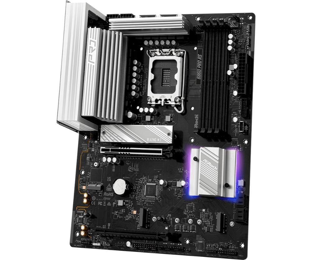 ASRock MB Sc LGA1851 B860 PRO RS,  Intel B860,  4xDDR5,  1xDP,  1xHDMI,  ATX3 