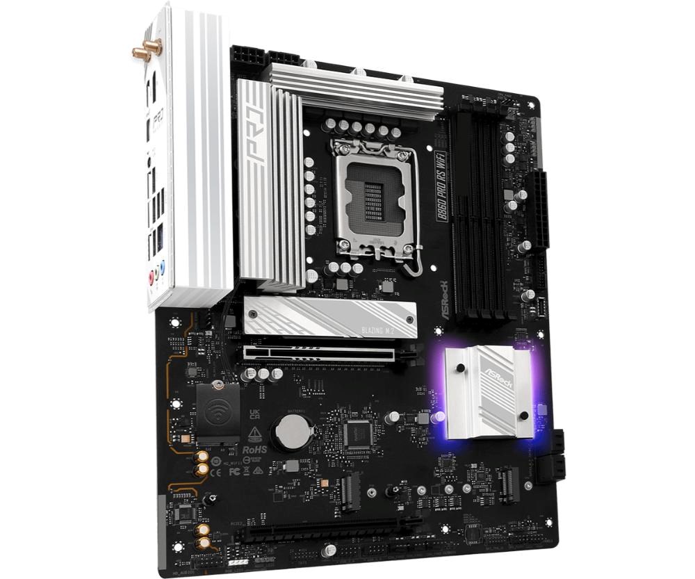 ASRock MB Sc LGA1851 B860 Pro RS WiFi,  Intel B860,  4xDDR5,  1xDP,  1xHDMI,  WiFi,  ATX2 