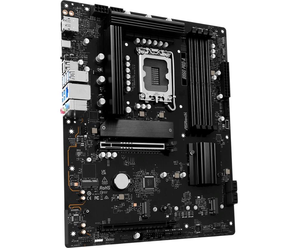 ASRock MB Sc LGA1851 B860 Pro-A,  Intel B860,  4xDDR5,  1xDP,  1xHDMI,  ATX3 