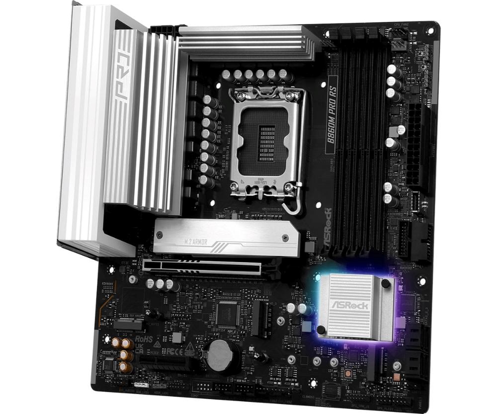 ASRock MB Sc LGA1851 B860M Pro RS,  Intel B860,  4xDDR5,  1xDP,  1xHDMI,  mATX3 