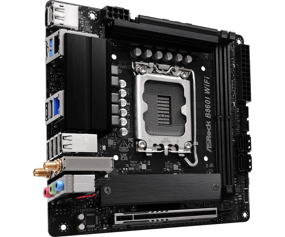 ASRock MB Sc LGA1851 B860I WiFi,  Intel B860,  2xDDR5,  1xDP,  1xHDMI,  WiFi,  Mini-ITX2 