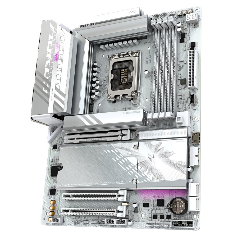 GIGABYTE MB Sc LGA1851 B860 AORUS ELITE WIFI7 ICE,  Intel B860,  4xDDR5,  1xUSB4,  1xDP,  1xHDMI,  WiFi,  ATX3 