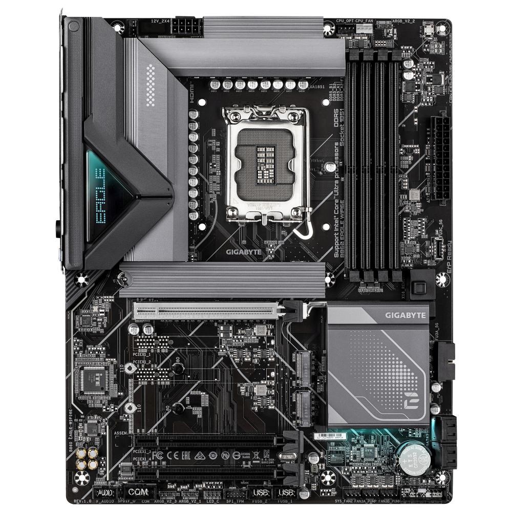 GIGABYTE MB Sc LGA1851 B860 EAGLE WIFI6E,  Intel B860,  4xDDR5,  1xDP,  1xHDMI,  WiFi,  ATX1 
