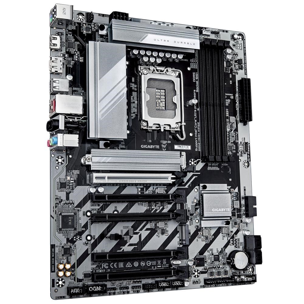 GIGABYTE MB Sc LGA1851 B860 DS3H WIFI6E,  Intel B860,  4xDDR5,  1xDP,  1xHDMI,  WiFi,  ATX2 
