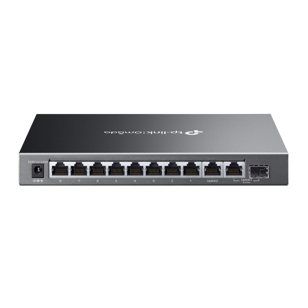 TP-Link OMADA switch ES210GMP (9xGbE,1xGbE/SFPcombo,8xPoE+,123W, fanless)0 