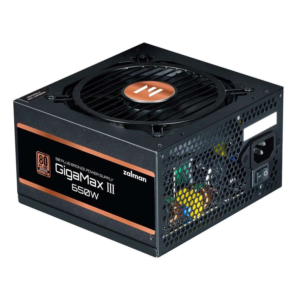 ZALMAN zdroj Gigamax III,  650W,  120mm,  80Plus Bronze,  Semimodulární,  ATX 3.0,  černá0 