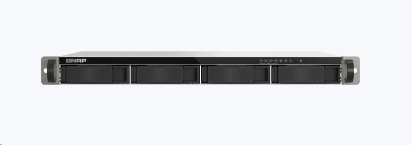 QNAP TS-433eU (4core 2, 0GHz, NPU / 4GB RAM / 4x SATA / 2x 2, 5GbE / 2x USB 3.2 / malá hĺbka)