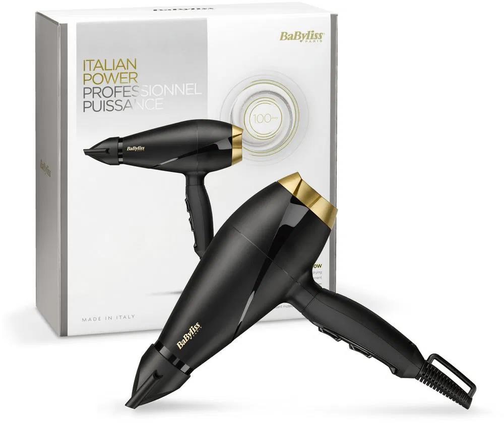 Babyliss 6704E fén na vlasy,  2000 W,  studený vzduch,  2 rychlosti,  3 teploty,  černá1 