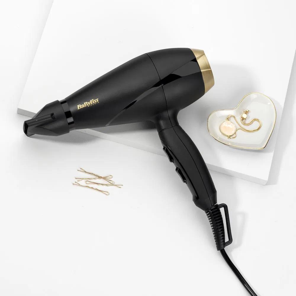 Babyliss 6704E fén na vlasy,  2000 W,  studený vzduch,  2 rychlosti,  3 teploty,  černá2 