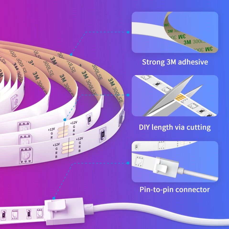 Govee WiFi RGB Smart LED pásek 10m7 
