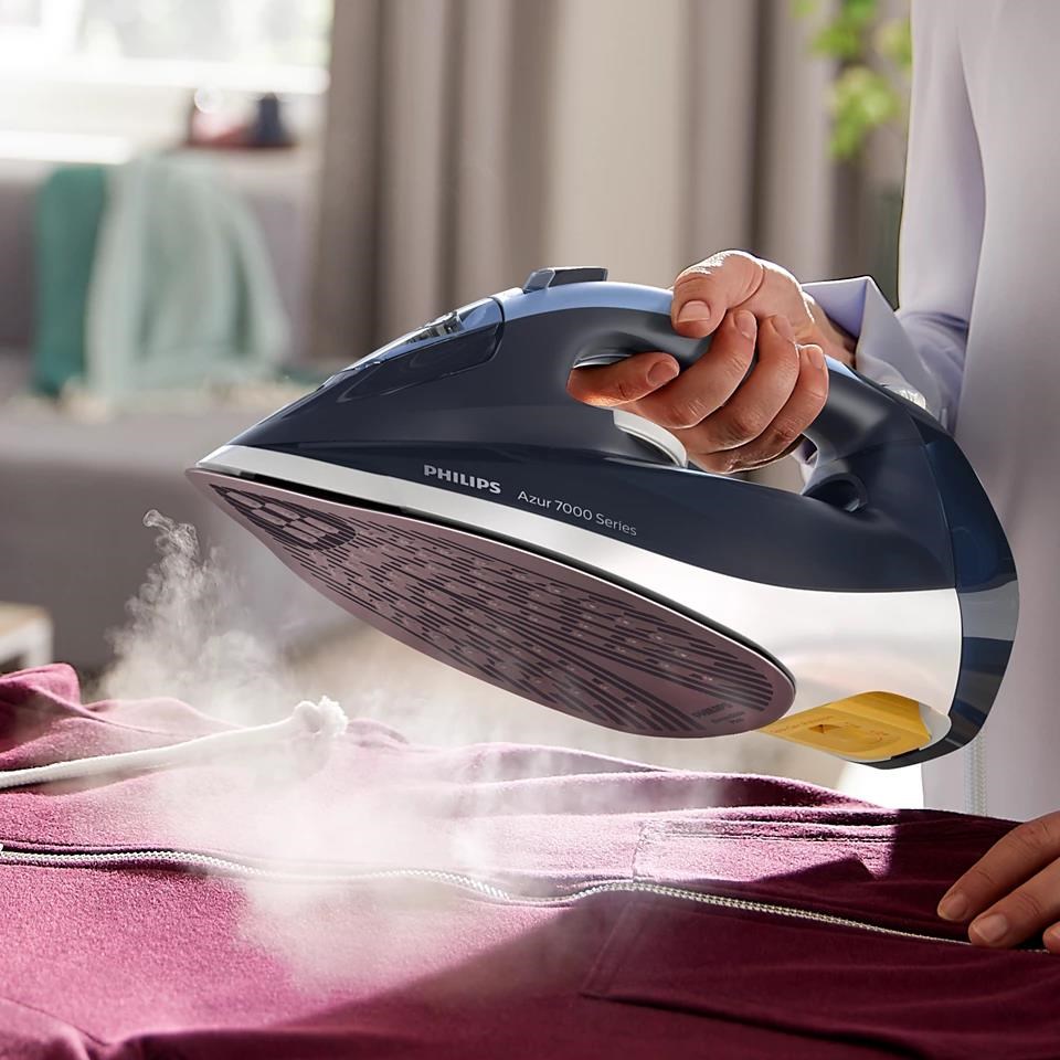 Philips 7000 Series DST7030/20 napařovací žehlička, 2800 W, Calc-Clean, Drip-stop, tmavě modrá6 