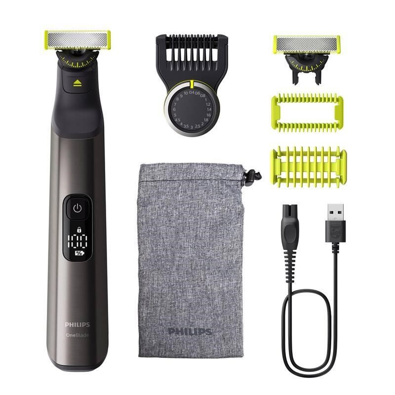 Philips OneBlade Pro 360 QP6552/ 15 zastřihovač,  na tvář a tělo,  voděodolný,  cestovní pouzdro0 