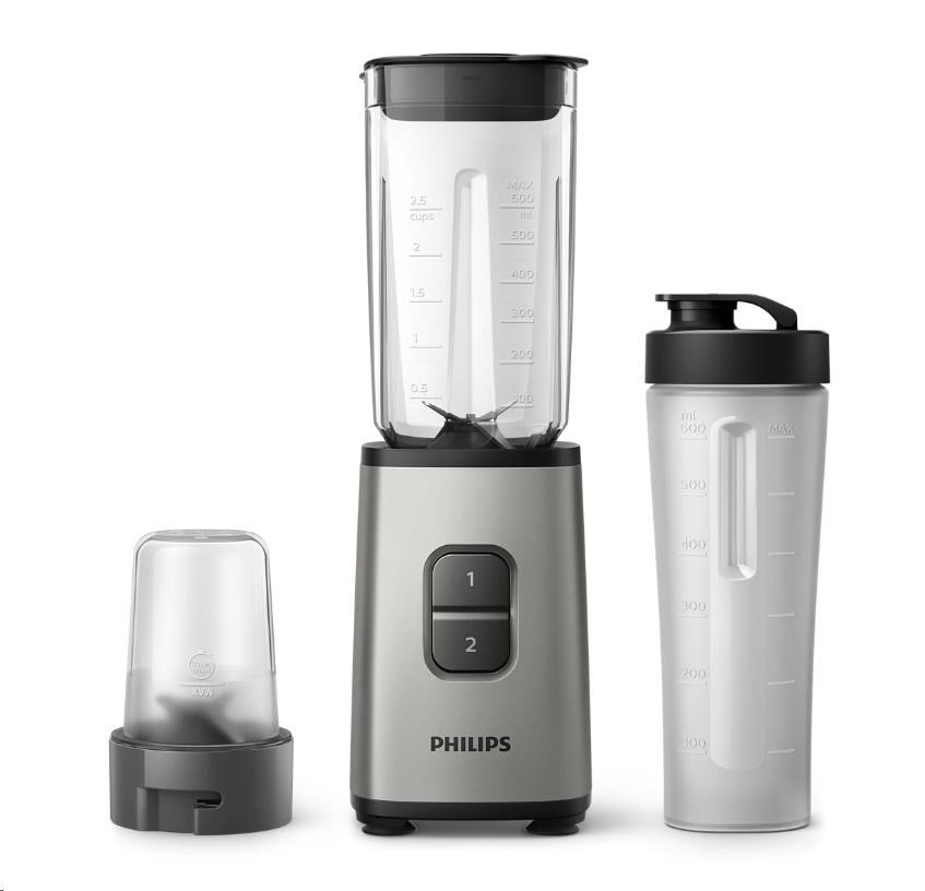 Philips Daily Collection HR2604/ 80 minimixér,  350 W,  2 rychlosti,  ústřicová kovová0 