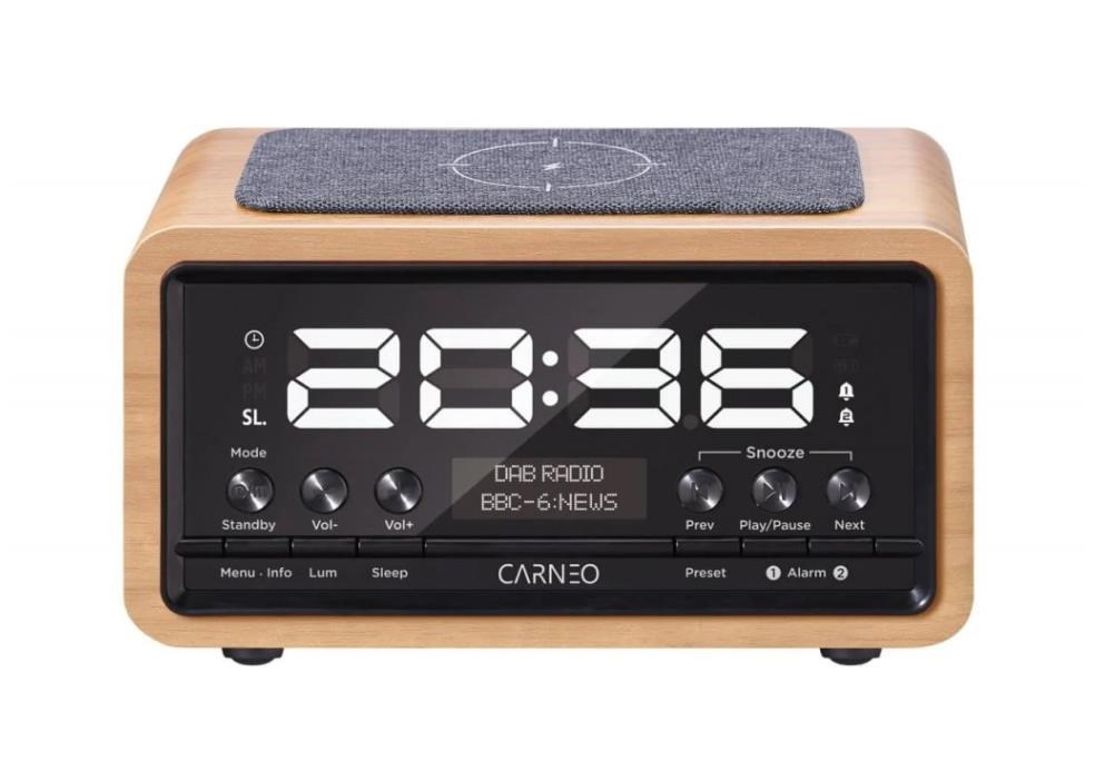 CARNEO W20D rádio DAB,  FM rádio,  wireless charging3 