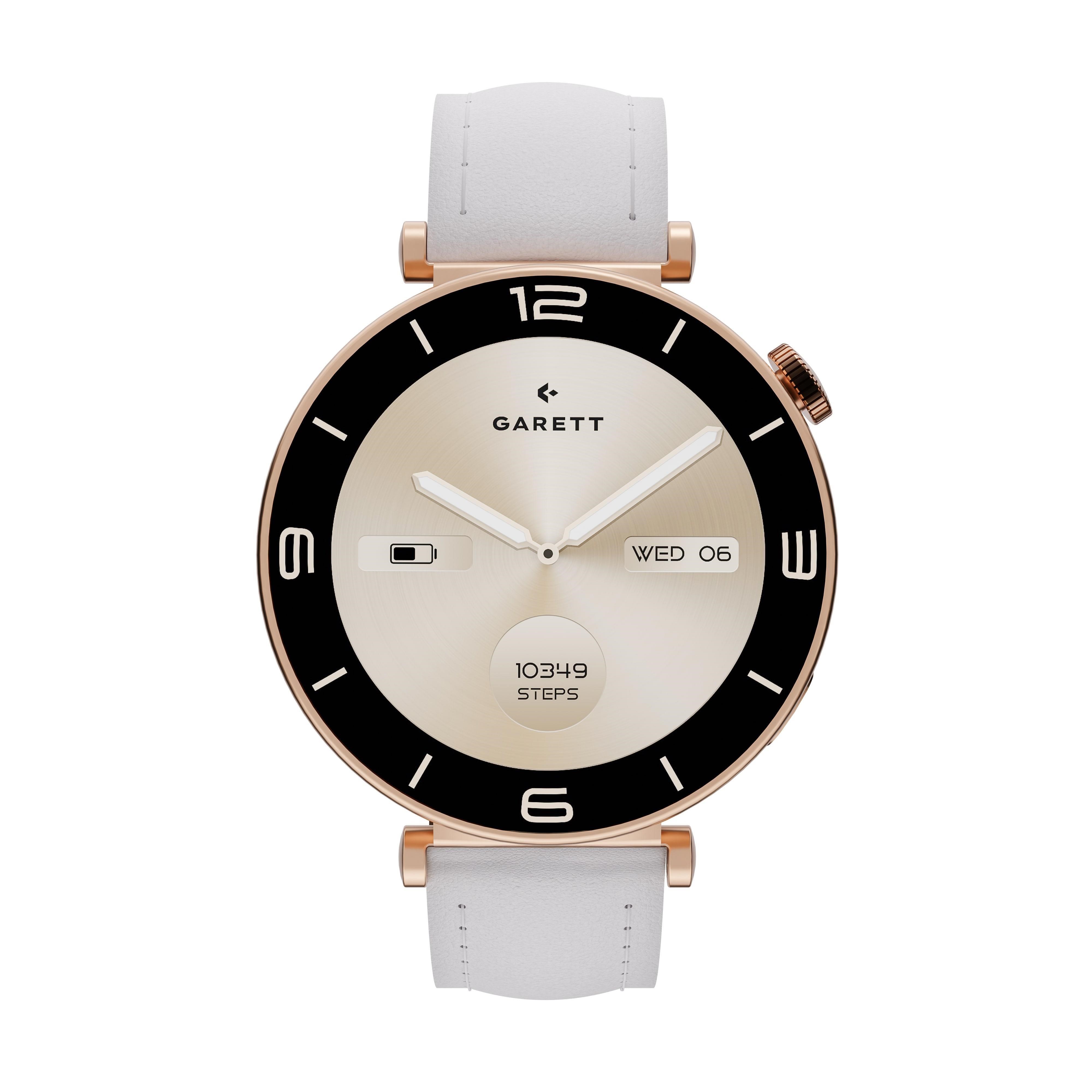Garett Smartwatch ROSE zlatá,  Solid steel7 