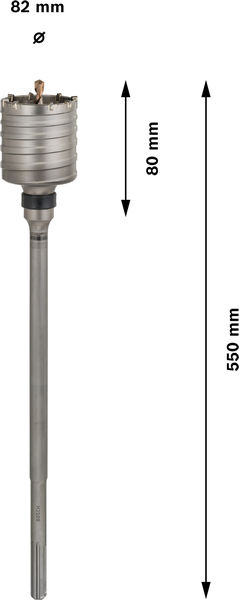 Bosch vrtací korunka PRO SDS max-5 Core Cutter, jeden kus, 82 × 80 × 420 mm2 