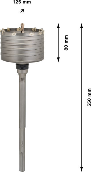 Bosch vrtací korunka PRO SDS max-5 Core Cutter, jeden kus, 125 × 80 × 300 mm1 