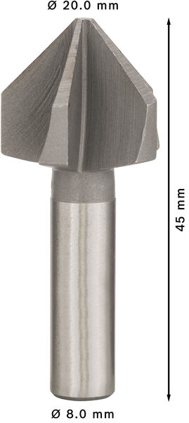 Bosch záhlubník PRO Steel HSS, 20 × 45 mm, M101 
