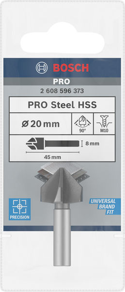 Bosch záhlubník PRO Steel HSS, 20 × 45 mm, M102 