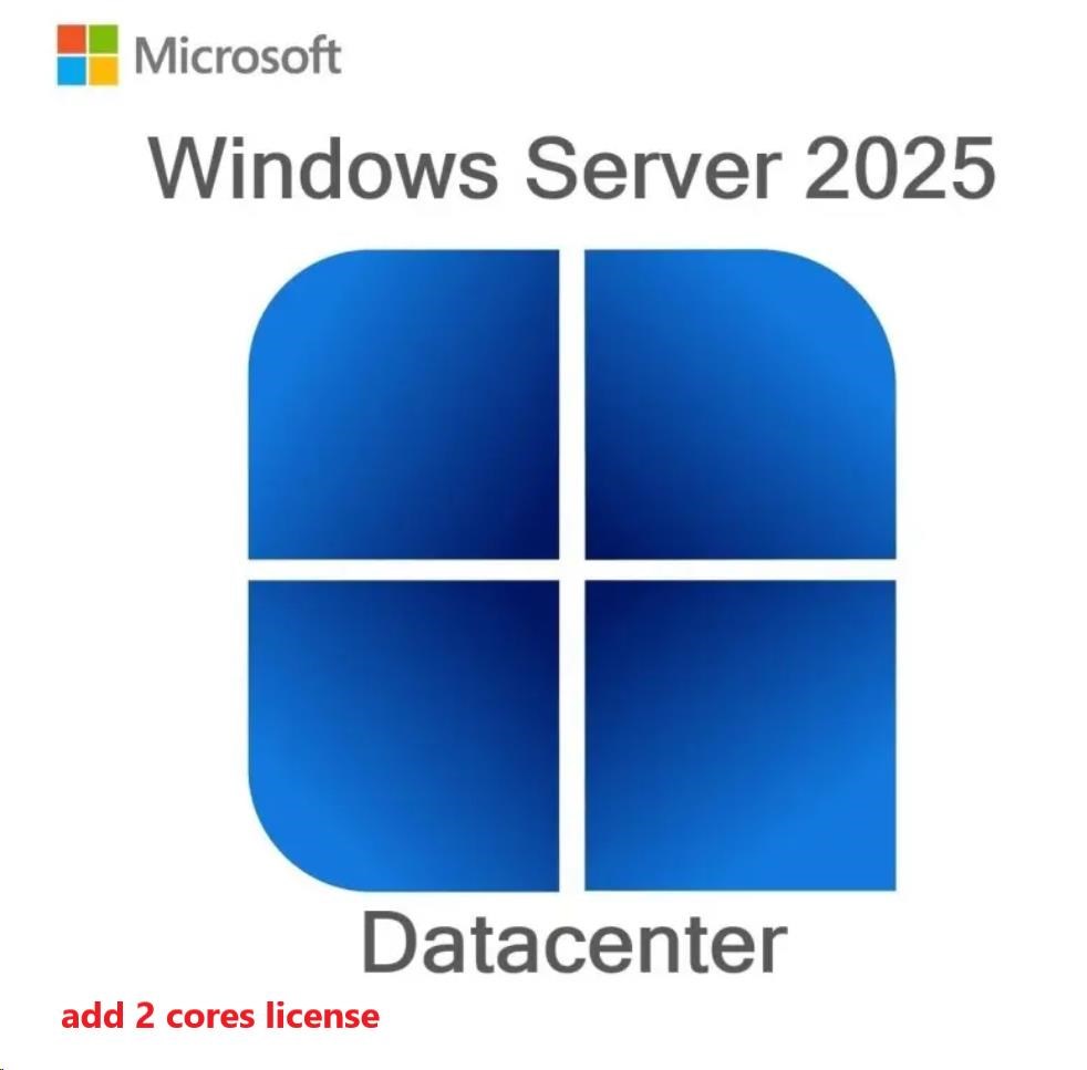 DELL_CAL Microsoft_Windows Server 2025  2022 Datacenter EditionAdd License2CORENO MEDIA KEYCus Kit0 