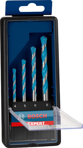 Bosch 4dílná sada vrtáků EXPERT MultiConstruction CYL-9, 4 5 6 8 mm2 