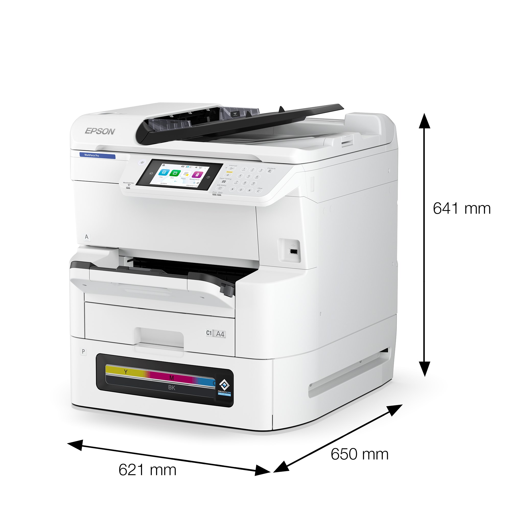 EPSON WorkForce Pro EM-C8100RDWF,  4v1,  A3,  4800x1200dpi,  35ppm,  Duplex,  RIPS2 