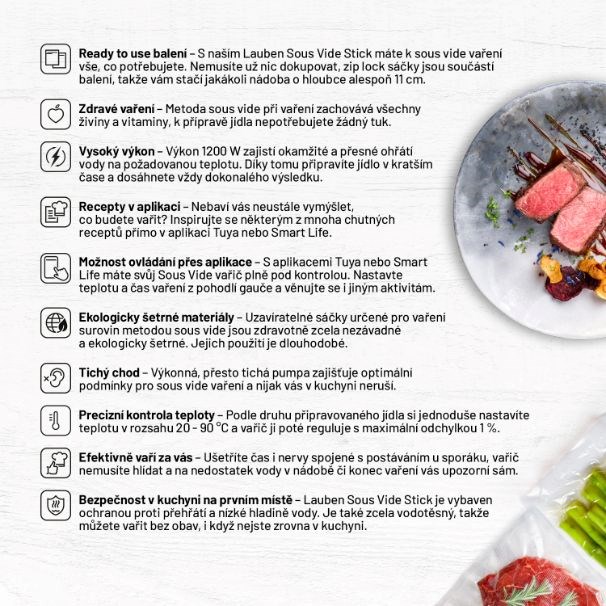 Lauben Smart Sous Vide 1200SB6 