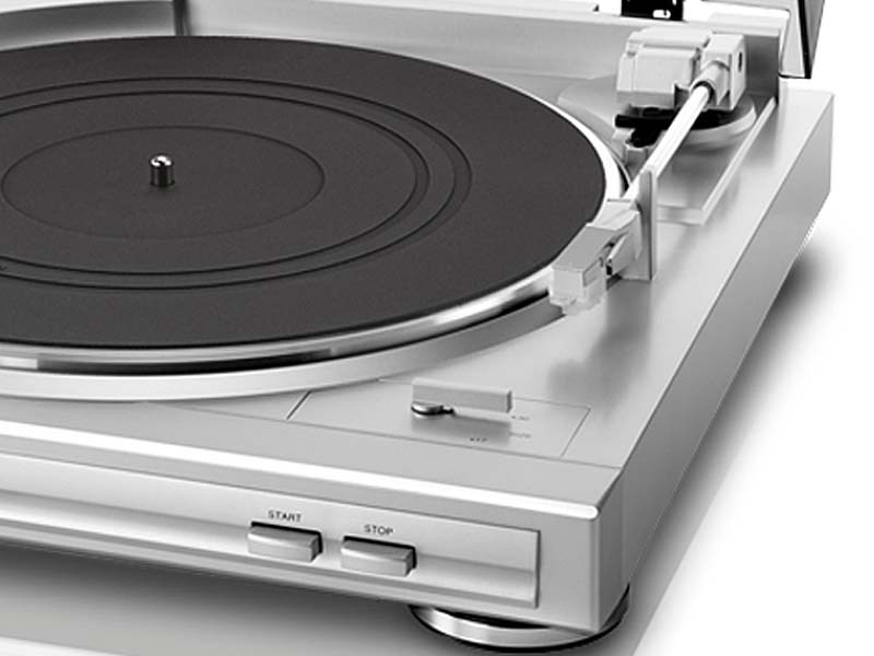 BAZAR - Denon DP-29F plně automatický gramofon, řemínkový pohon, zabudovaný MM předzesilovač stříbrný - Rozbaleno4 