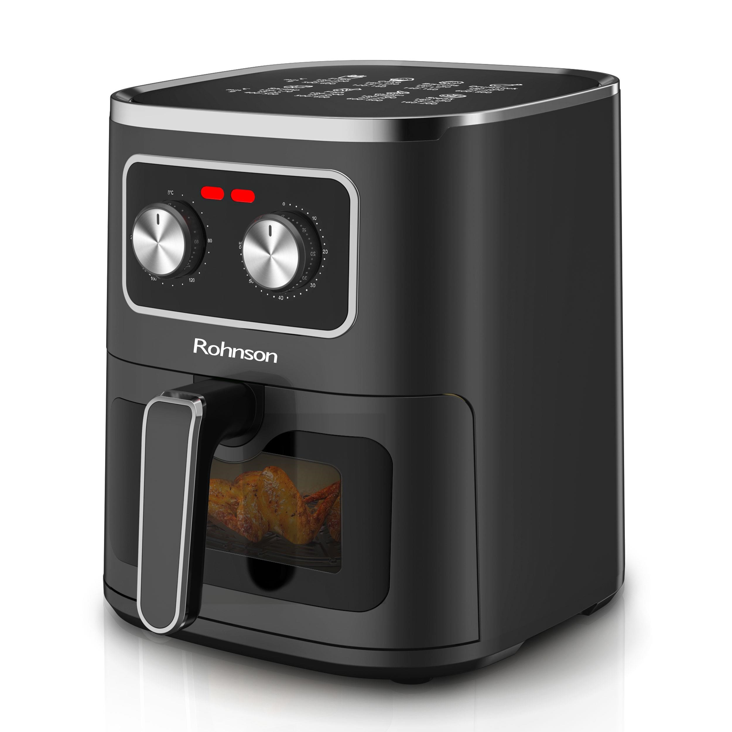 Rohnson horkovzdušná fritéza, 1450 W,  5 l, časovač, automatické vypnutí, ochrana proti přehřátí1 