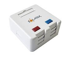 Solarix Zásuvka modulární pro 2 keystony na omítku bílá SXMO-2-0-WH0 