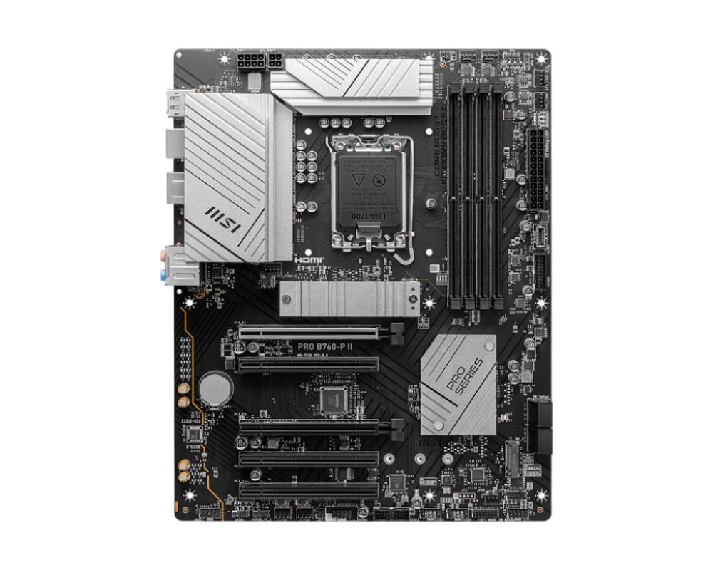 MSI MB Sc LGA1700 PRO B760-P II,  Intel B760,  4xDDR5,  1xDP,  1xHDMI0 