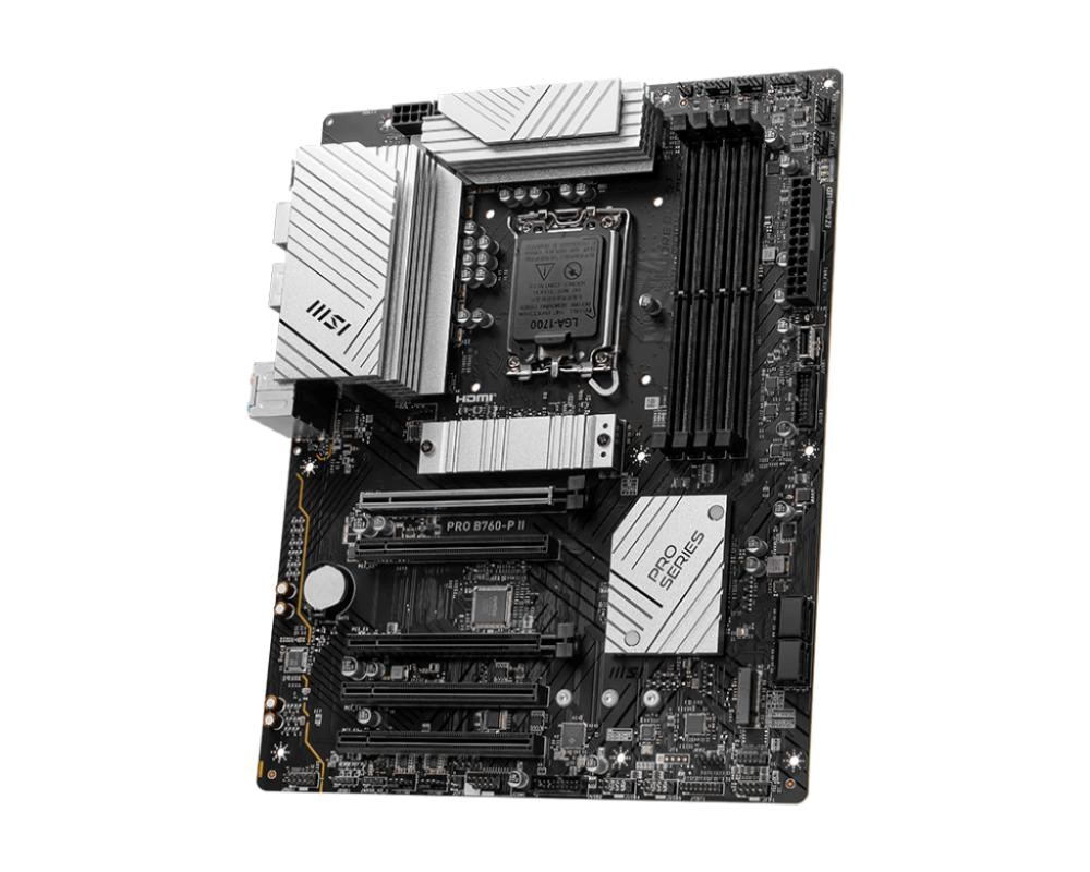 MSI MB Sc LGA1700 PRO B760-P II,  Intel B760,  4xDDR5,  1xDP,  1xHDMI3 