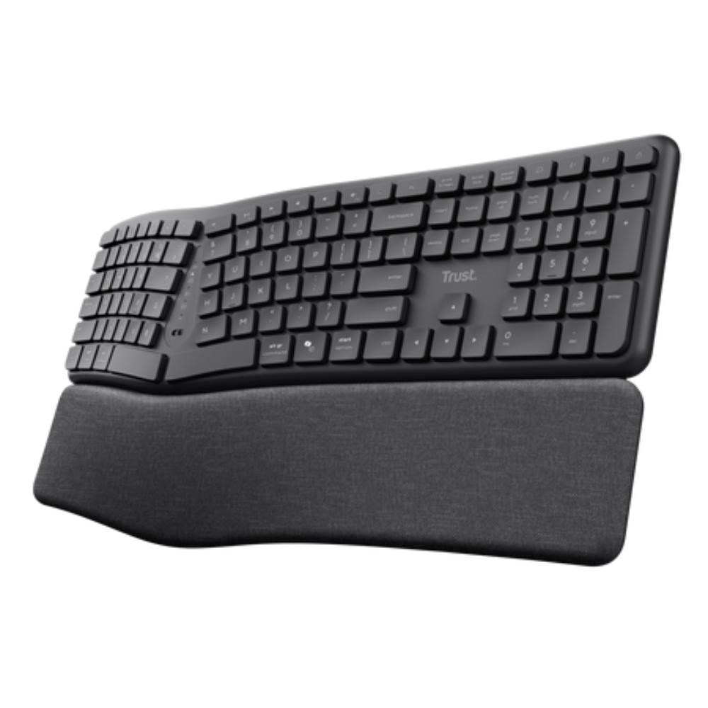 TRUST KEYRA ERGO MULTI WRLS KEYBOARD US