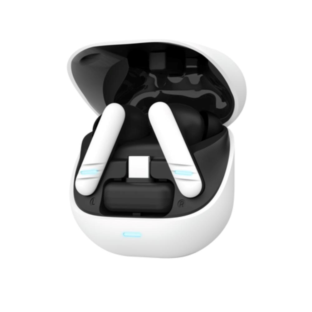 TRUST sluchátka GXT 409 Oxxie,  špunty,  Bluetooth,  RF 2.4GHz,  USB-C Přijímač,  bílá1 