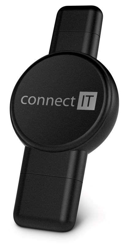 CONNECT IT Bezdrátová nabíječka WatchTravelCharge pro Apple a Samsung Watch, Černá1 